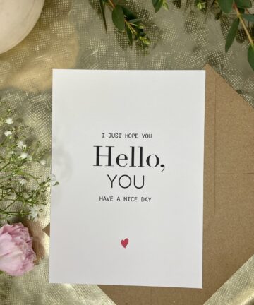 Carte "Hello you"