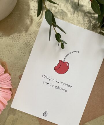 Carte "Croque la cerise"