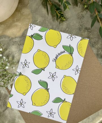 Carte "Un zeste de plaisir"