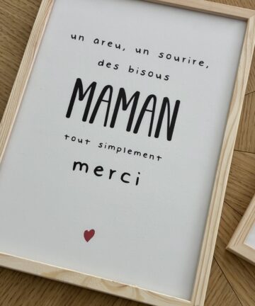 Affiche "Merci Maman"