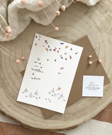 Carte "Tourbillon de couleurs"