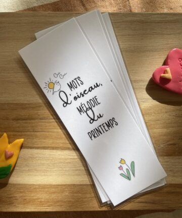 Marque-Page "Mots d'oiseau"