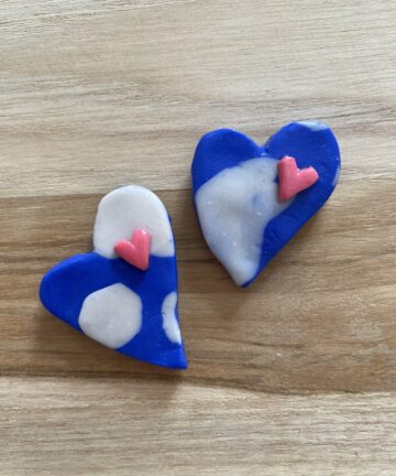 Aimant "Coeur marbré"