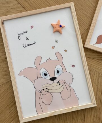 Affiche "Joues à bisous"