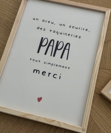 Affiche "Merci Papa"