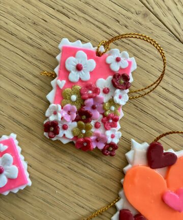 Suspension Small "Liberty rose"