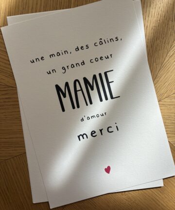 Affiche "Merci Mamie"