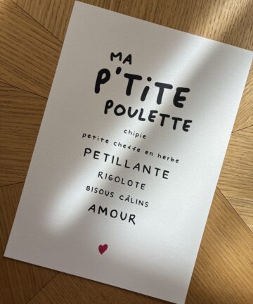 Affiche "P'tite Poulette"