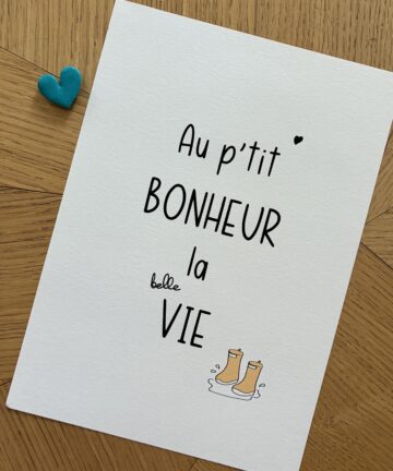 Affiche "belle vie"